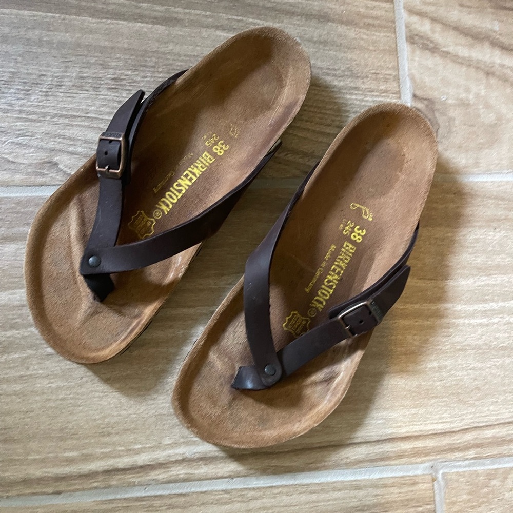 Rare - Birkenstock Adria, minimal, gentle wear. Brown, Size 38